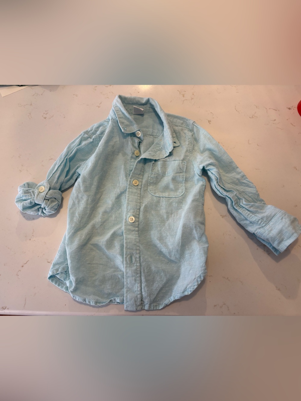 GAP Baby Pale Blue Toddler Shirt